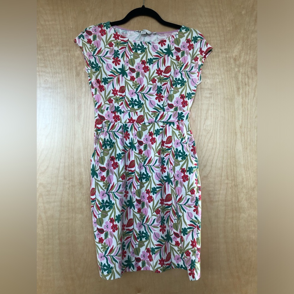 Boden Colorful Floral Midi Dress